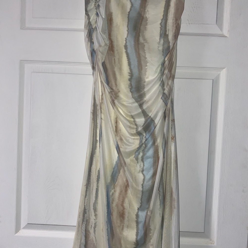 Elegant Multicolor Draped Dress